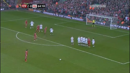2011 - 03 - 06 Liverpool vs Man Utd 3 - 0 Kuyt (65)