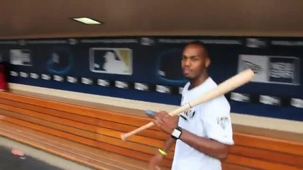Jon Jones throws first pitch at Padres game 