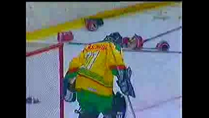 Ice Hockey Fight Lithuania Vs. Serbia