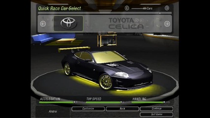 New car in Nfs:u2