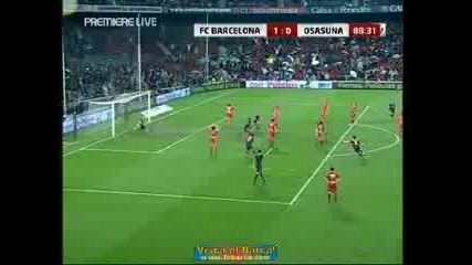 Barcelona - Osasuna 1:0 Goal Xavi