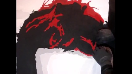 "NO NAME" рисува Азис с кръвта си