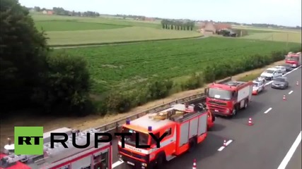 Belgium: One killed and several injured in school bus crash