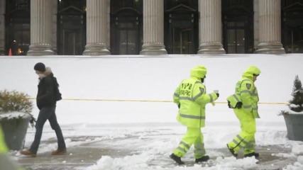 Сноуборд в улиците на Ню Йорк Сити!