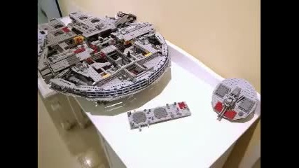 Building Lego 10179 Millennium Falcon Stop Motion 