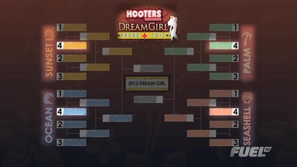 Hooters Dream Girls Play Beach Volleyball