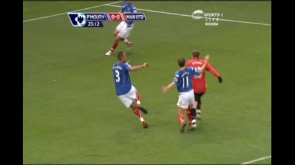 Pmouth 0 - 1 Man Utd - rooney