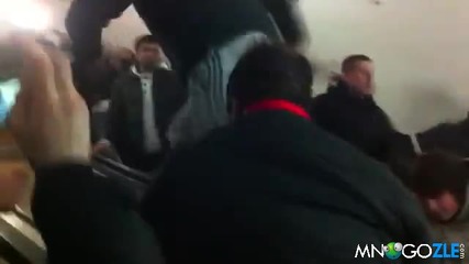 Голям бой стана в руското метро