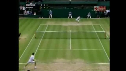 Wimbledon 2009 Федерер - Сьодерлинг