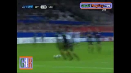 04.11.09 Севиля 1:0 Щутгард Навас Гол 