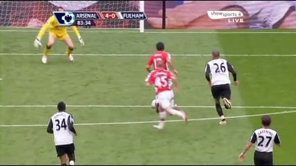 arsenal - 4 - 0 - fulham - carlos - vela 