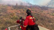 Пожар отново бушува в района на Валенсия (ВИДЕО)