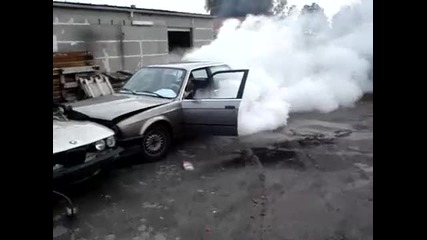 e30 318i burnout 