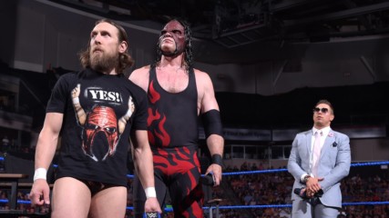 Team Hell No are ambushed by The Bludgeon Brothers & SAnitY on "Miz TV": SmackDown LIVE, July 10, 2018