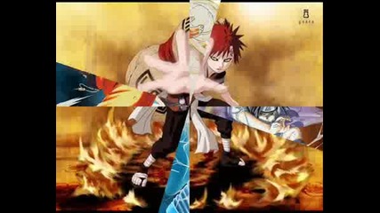 Naruto  vs  SaSuKe vs GaaRa