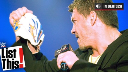 Superstars, die Rey Mysterio demaskierten - List This! (DEUTSCH)