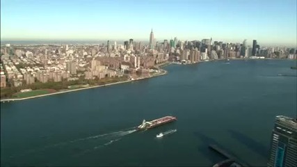 Удивителна гледка над Ню йорк от хеликоптер
