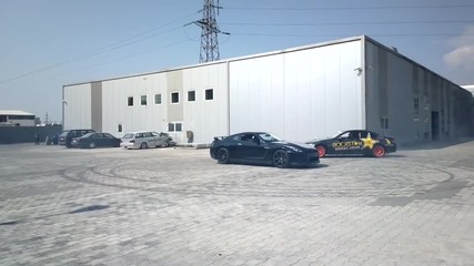 Bmw M3 E92 Drifting around Nissan Gt-r R35