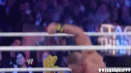 Wwe wrestlemania29 Джон Сина срещу Скалата