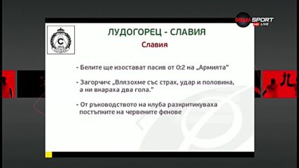Лудогорец протяга ръце към титлата при домакинството си на Славия