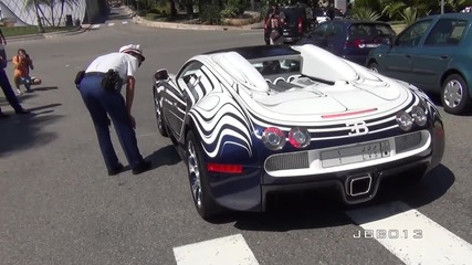 police Stop Bugatti Veyron L'or Blanc