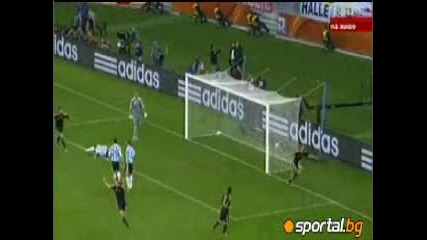 World cup Аржентина 0 - 4 Германия първите три гола 