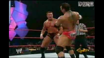 Raw 10.01.05 Batista vs Randy Orton 