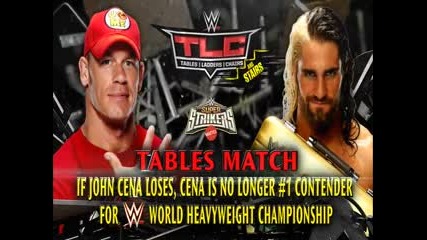Seth Rollins vs John Cena ( Tables Match ) - Wwe Tlc 2014