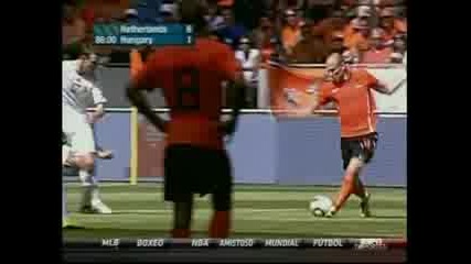 Arjen Robben Injured Netherlands vs. Hungary 4 - 6 - 2010