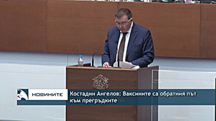 Костадин Ангелов: Ваксините са обратния път към прегръдките
