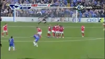 Chelsea vs Arsenal 2:0 (03.10.2010) - Гол на Алекс