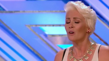 The X Factor Uk 2013 - Andrea Magee sings original song -- Room Auditions Week 4