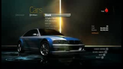 Need For Speed Undercover - Tuning Bmw M3 E46