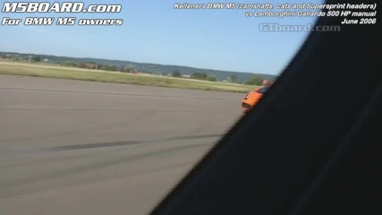 Lamborghini Gallardo vs. Bmw m5 m5board