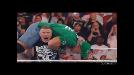 Brock Lesnar F-5 to John Cena - Raw 4.3.12