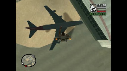 Gta San Andreas - Огромен Катастрофирал Самолет 2