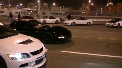 Mitsubishi Evo vs C5 Z06 (360p)