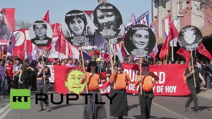 Chile: Clashes erupt at demo for Pinochet's victims