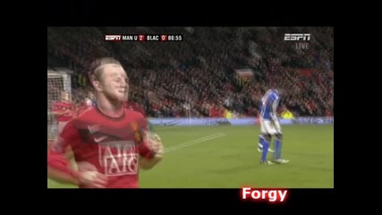 Manchester United 2 - 0 Blackburn ( Rooney [ 2 - 0 ] )