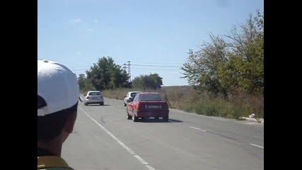 Гонки Добрич Ауди А3 1.9 Tdi vs Ford Fiesta 1.25