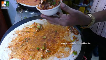 Бърза Храна на улицата в Мумбай - Manchurian Dosa - Rare Street Food - Special Dosa - Powai - Mumbai