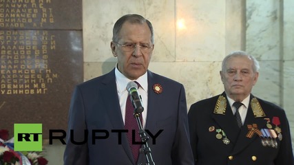 Russia: Moscow opposes any attempt to rewrite Soviet Union's victory in WWII - FM Lavrov