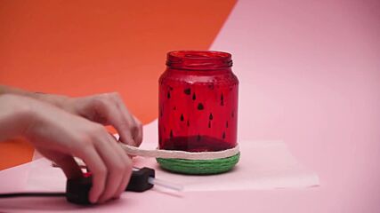 A watermelon mason Jar for your summer drinks