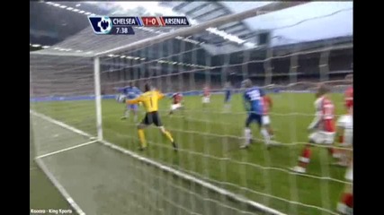 Челси - Арсенал 2:0 Първи гол на Дрогба