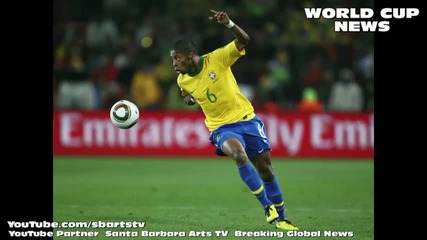 2010 Fifa World Cup South Africa Brazil Beats Chile 3 - 0 