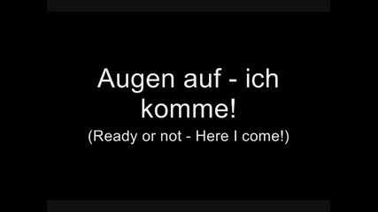 Oomph! - Augen auf! (lyrics w English Translation) 