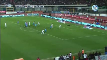Катания 0 - 2 Милан (всички голове)