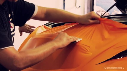 Matte Orange Infiniti G37s on 20 Vossen Vvs-cv7 Concave Wheels _ Rims