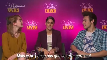 Violetta Live: Интервю с Мартина, Мерседес и Хорхе в Париж