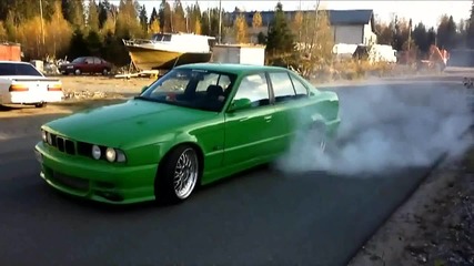 E34 535 turbo burnout